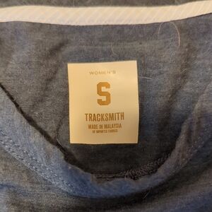 Tracksmith Women's Heather Blue Tee